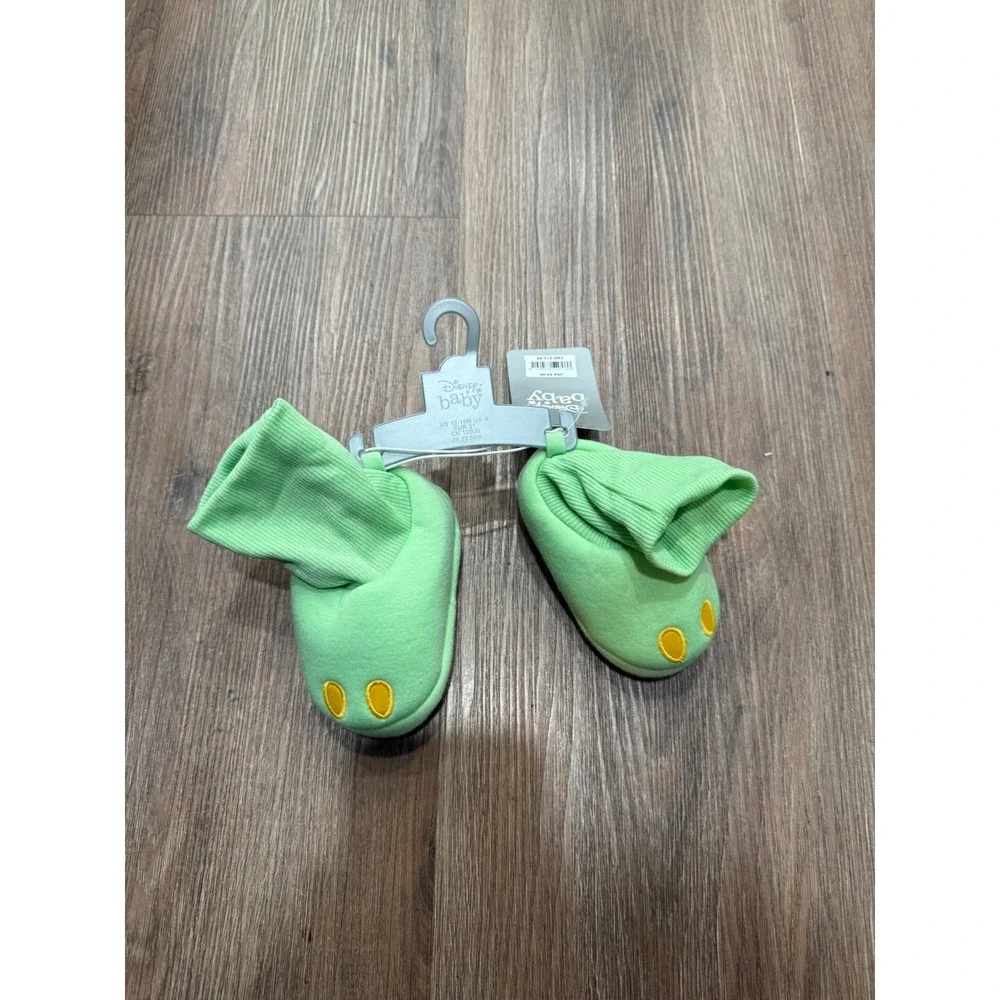 Disney Baby Star Wars Grogu Baby Yoda Green Bootie Slippers 12-18M NWT